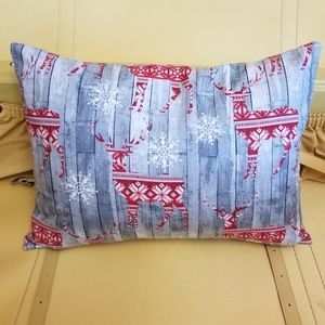 Winter Flannel Lumbar Pillow